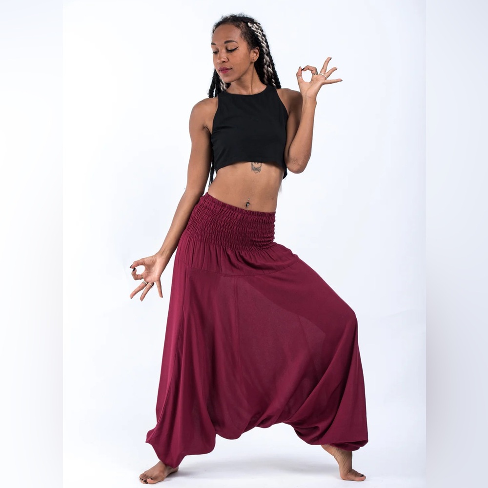 COPY - Harem Pants Red.